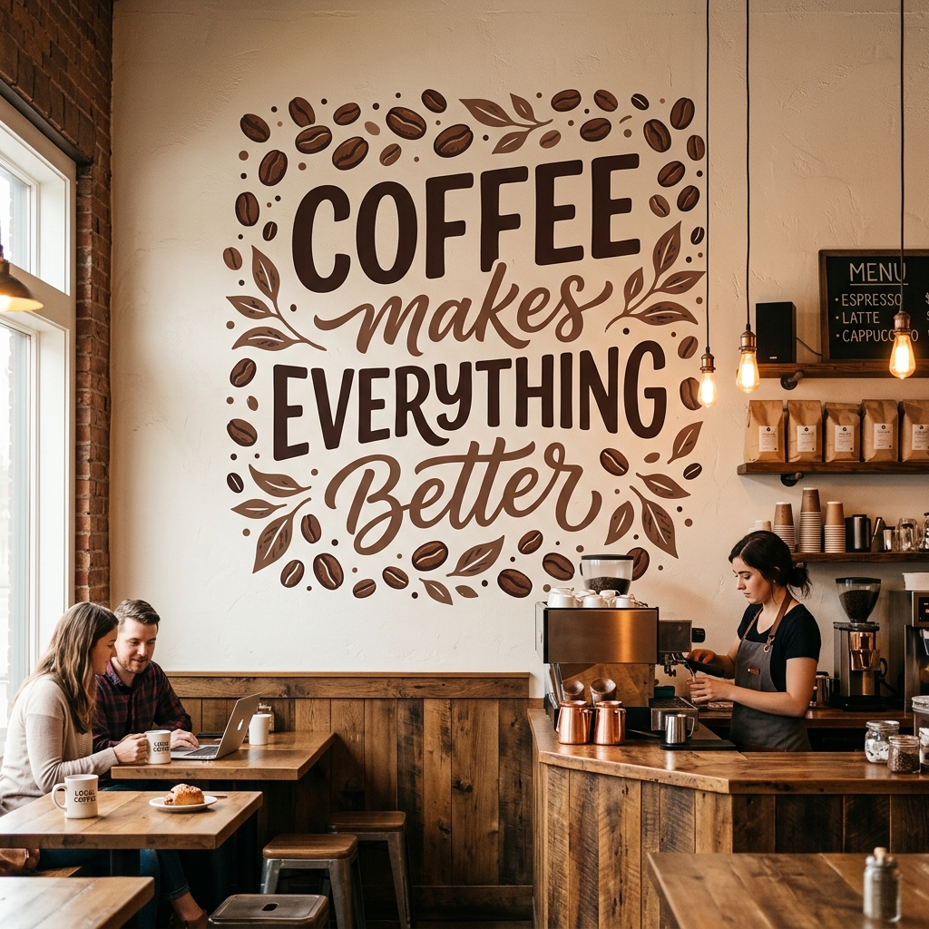 Coffee Wall Graphic